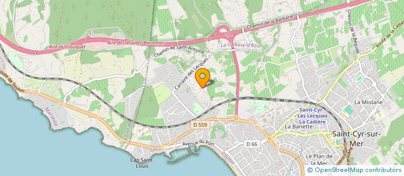 localisation de l'entreprise SAR 2 à SAINT-CYR-SUR-MER