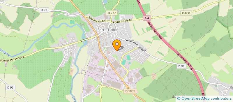 localisation de l'entreprise SAR'RUNNING CLUB  SARRE-UNION