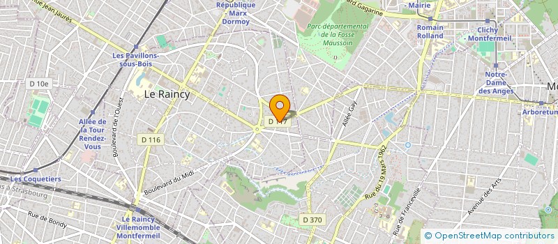 localisation de l'entreprise SAR SAS à LE RAINCY