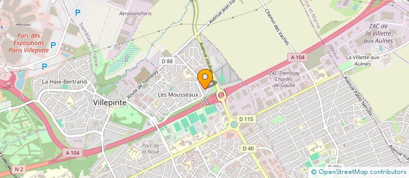 localisation de l'entreprise SAR TRANSPORTS à VILLEPINTE