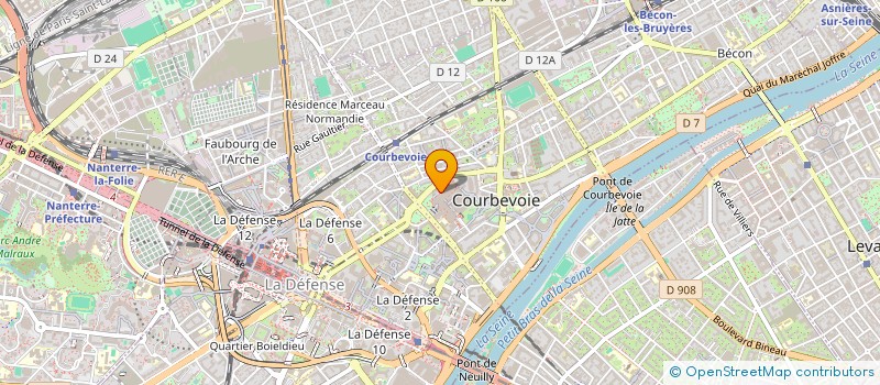 localisation de l'entreprise SARA à COURBEVOIE