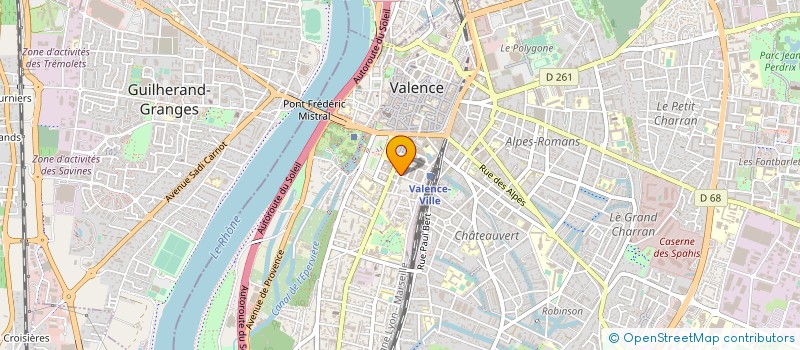 localisation de l'entreprise SARA  VALENCE