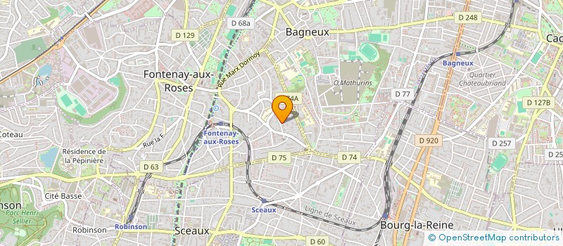 localisation de l'entreprise SARA à FONTENAY-AUX-ROSES