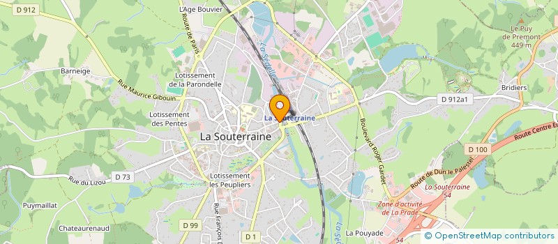 localisation de l'entreprise SARA  LA SOUTERRAINE