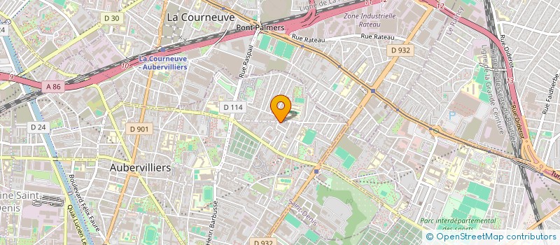 localisation de l'entreprise SARA à AUBERVILLIERS