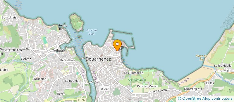 localisation de l'entreprise SARA  DOUARNENEZ