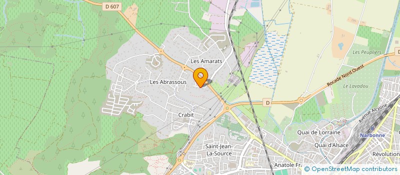 localisation de l'entreprise SARA  NARBONNE