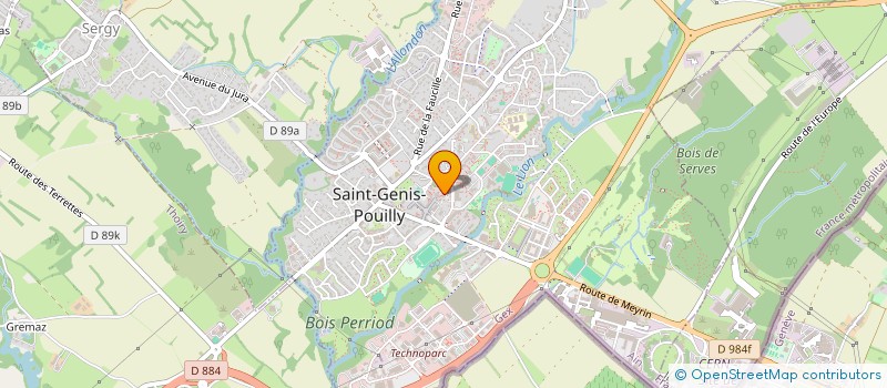 localisation de l'entreprise SARA à SAINT-GENIS-POUILLY
