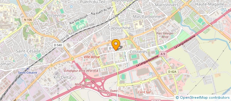 localisation de l'entreprise SARA  NIMES