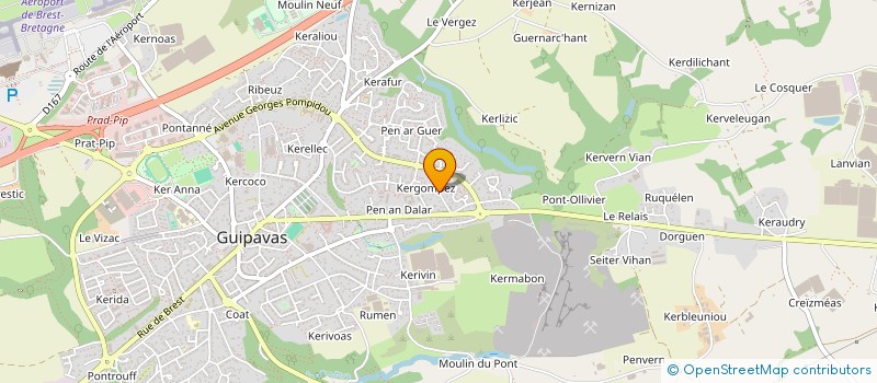 localisation de l'entreprise SARA  GUIPAVAS