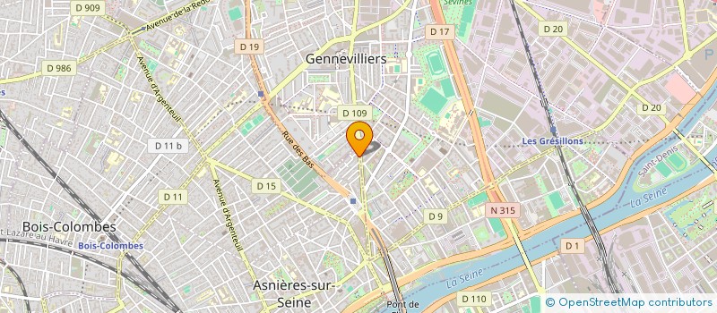 localisation de l'entreprise SARA BATIMENT  ASNIERES-SUR-SEINE