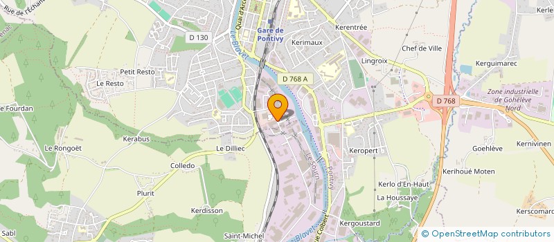 localisation de l'entreprise SARA BRETAGNE à PONTIVY