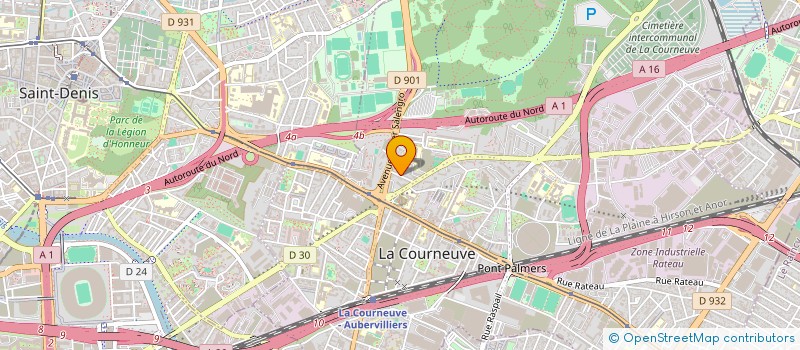 localisation de l'entreprise SARA MARIA à LA COURNEUVE