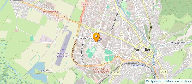 localisation de l'entreprise SARA MARKET  PONTARLIER