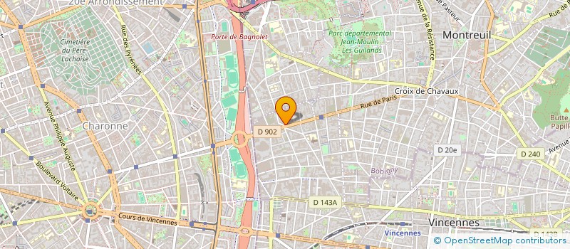 localisation de l'entreprise SARA PIECES à MONTREUIL