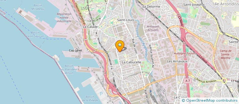 localisation de l'entreprise SARABAR  MARSEILLE