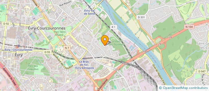 localisation de l'entreprise SARABEL  EVRY-COURCOURONNES