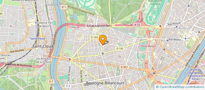 localisation de l'entreprise SARABITI à BOULOGNE-BILLANCOURT