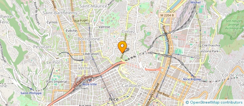 localisation de l'entreprise SARACOM à NICE