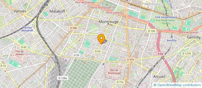 localisation de l'entreprise SARADISTRIB à MONTROUGE
