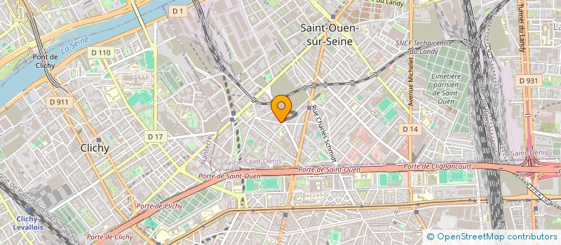 localisation de l'entreprise SARADMIN  SAINT-OUEN-SUR-SEINE