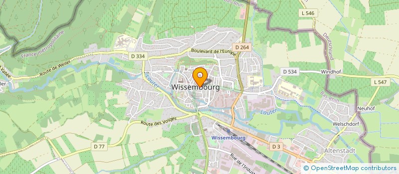 localisation de l'entreprise SARAGANE à WISSEMBOURG