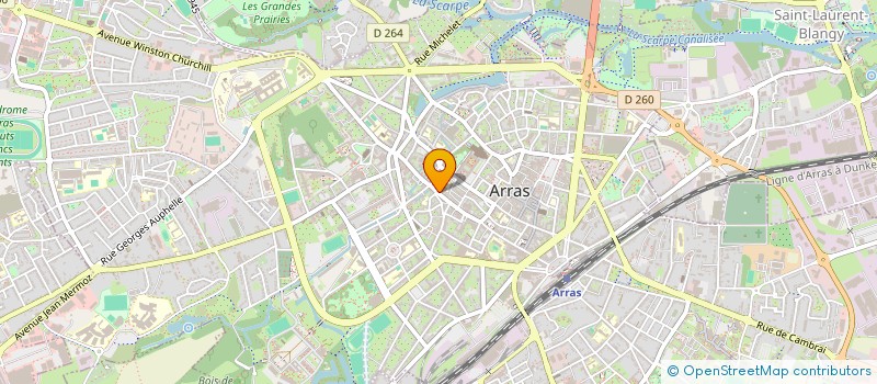 localisation de l'entreprise SARAH à ARRAS