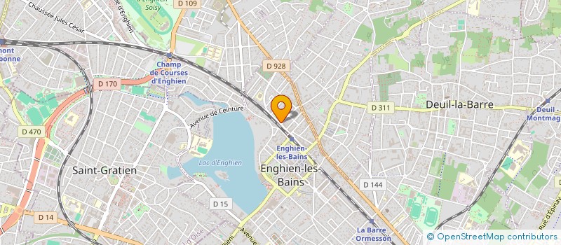 localisation de l'entreprise SARAH à ENGHIEN-LES-BAINS