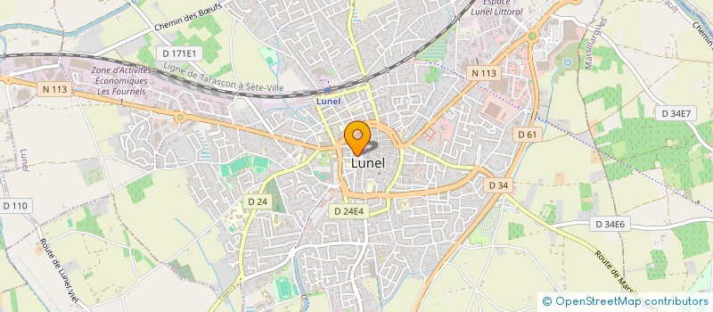 localisation de l'entreprise SARAH à LUNEL