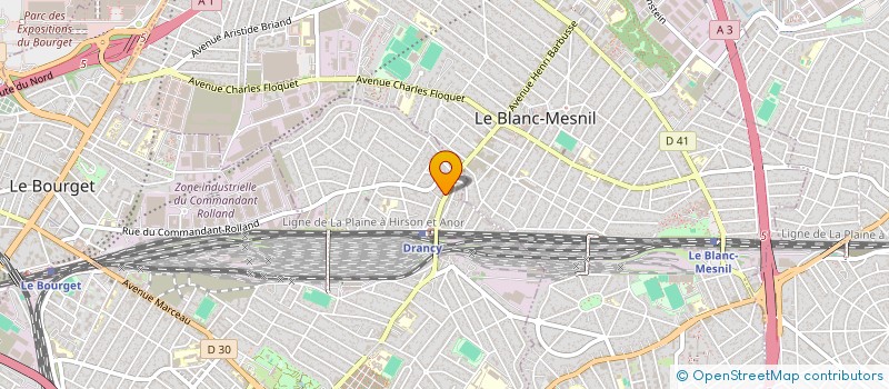 localisation de l'entreprise SARAH  DRANCY