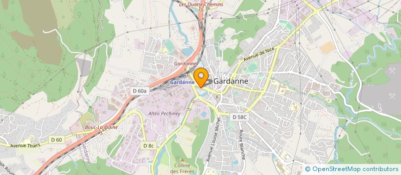 localisation de l'entreprise SARAH à GARDANNE