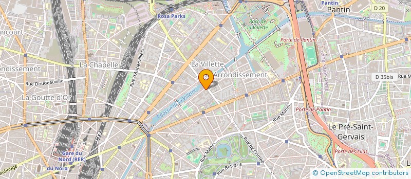 localisation de l'entreprise SARAH  PARIS