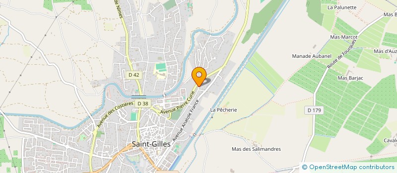 localisation de l'entreprise SARAH à SAINT-GILLES