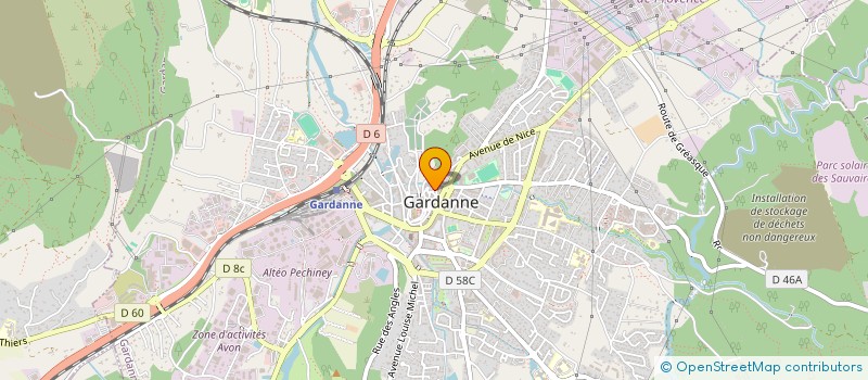 localisation de l'entreprise SARAH à GARDANNE
