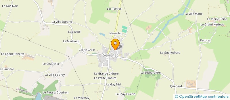 localisation de l'entreprise SARAH  SEVIGNAC