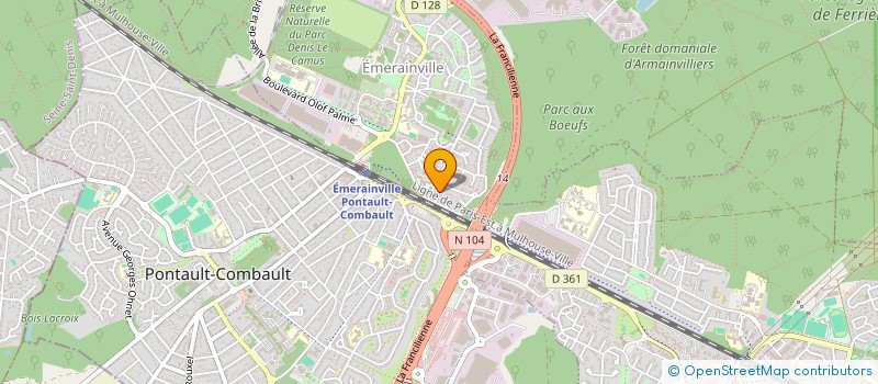 localisation de l'entreprise SARAH  EMERAINVILLE