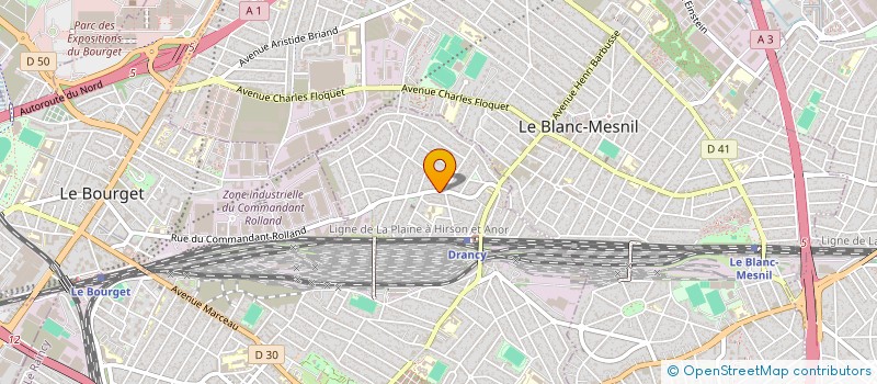 localisation de l'entreprise SARAH à DRANCY