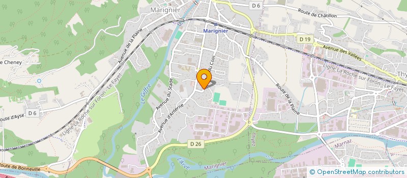 localisation de l'entreprise SARAH ALAOUA LEBAIR  MARIGNIER