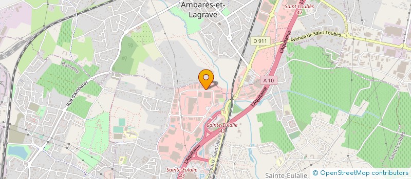 localisation de l'entreprise SARAH BARDAGE33 à MERIGNAC