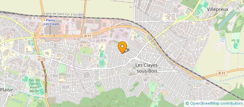 localisation de l'entreprise SARAH BEAUTY  LES CLAYES-SOUS-BOIS