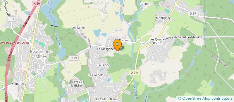 localisation de l'entreprise SARAH CAMILLE  RILHAC-RANCON