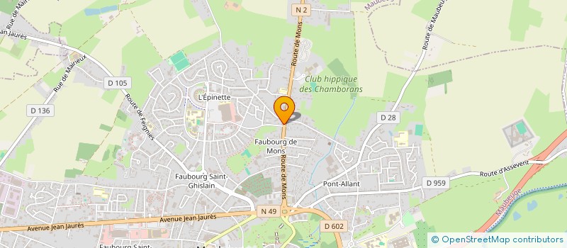 localisation de l'entreprise SARAH G  MAUBEUGE