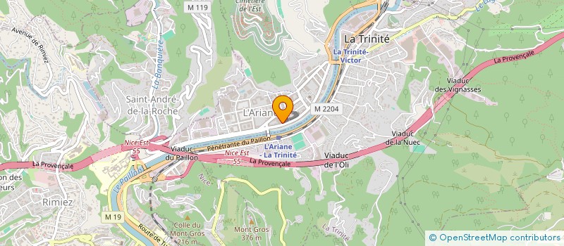 localisation de l'entreprise SARAH HARIZ SASU à NICE