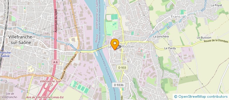 localisation de l'entreprise SARAH JANE PROD  JASSANS-RIOTTIER