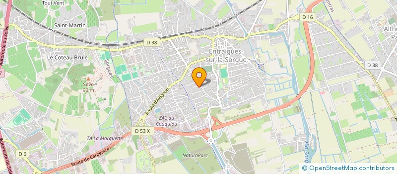 localisation de l'entreprise SARAH-JANE VIDE DRESSING  ENTRAIGUES-SUR-LA-SORGUE