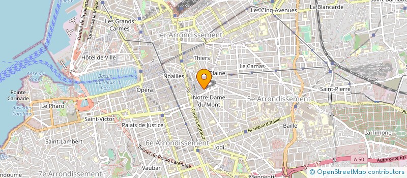 localisation de l'entreprise SARAH JEANNOT à MARSEILLE