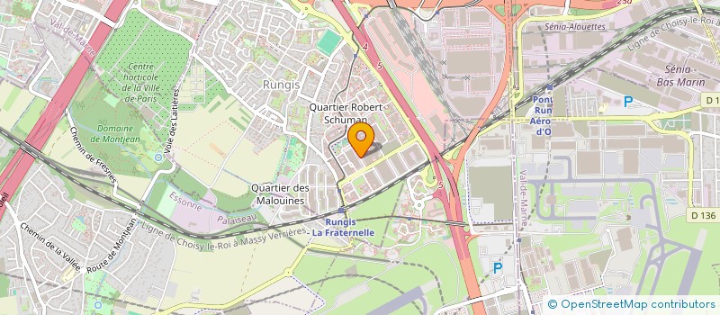 localisation de l'entreprise SARAH JUSTICE IMMOBILIER  RUNGIS