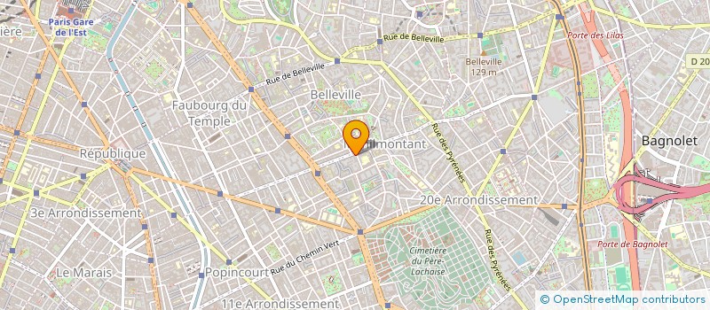 localisation de l'entreprise SARAH SARL  PARIS