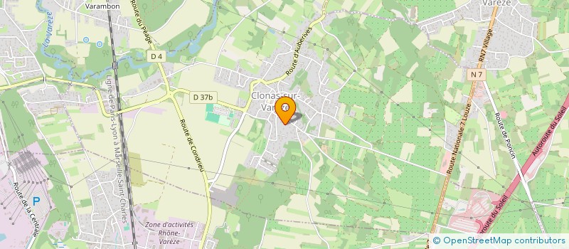 localisation de l'entreprise SARAH STEFFAN ASSISTANTE  CLONAS-SUR-VAREZE