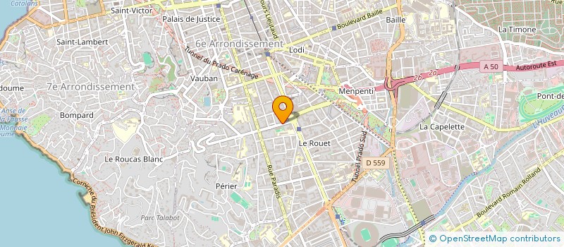 localisation de l'entreprise SARAH TECHNOLOGIES DIFFUSION SA à MARSEILLE